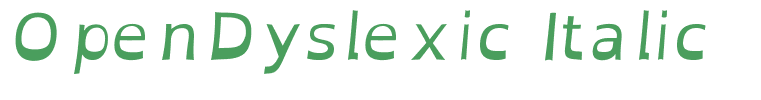 OpenDyslexic Italic